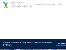 Tablet Screenshot of hemisfairconservancy.org